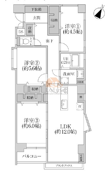 哲学堂リリエンハイム103間取図