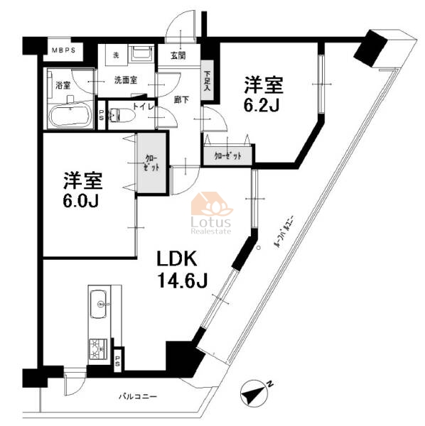 ドムール浅草702間取図