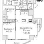 グランドメゾン新宿弁天町602間取図