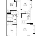 ナイスアーバン亀戸俵山ビル角部屋間取図