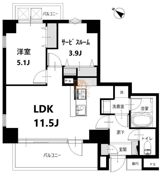 グランドメゾン東池袋1003間取図