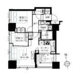 シティタワー池袋ウエストゲート1801間取図